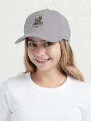 Zombie - Baseball Cap - Invasion Z - D2 - Light Grey Model2 Front